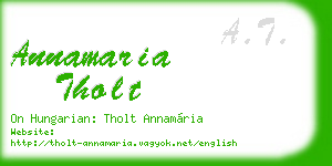 annamaria tholt business card