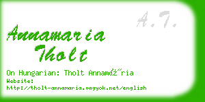 annamaria tholt business card